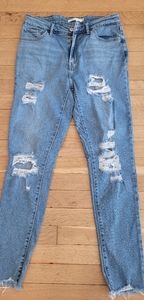 Levi's 721 High Rise Skinny Ripped Jeans